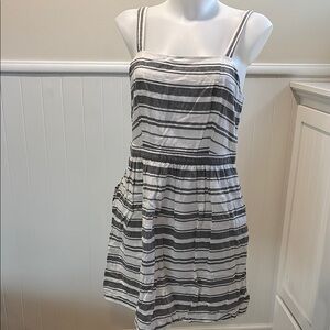 LOFT Black and White Mini Dress